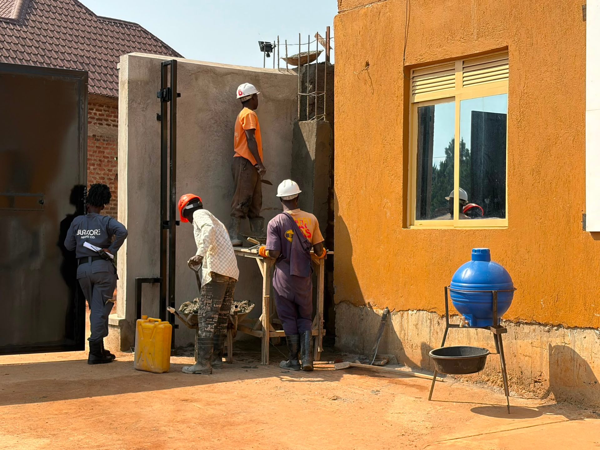 Completed community water point beside the new cold storage facility in Mawero