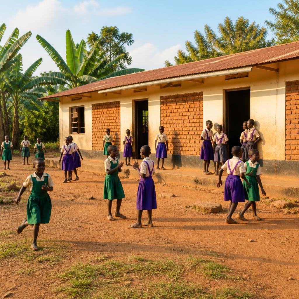 A rural primary school in Busia where the early education programme is delivered